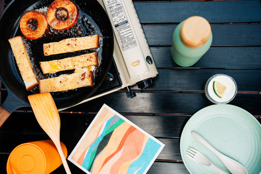 Churros French Toast with Caramel Apples