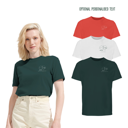 Personalised Eco Gift Travel T-Shirt | Abstract Nature Back Print | Vanlife & Family Adventure Clothing | #LivePerevor | Vanlife gift Idea