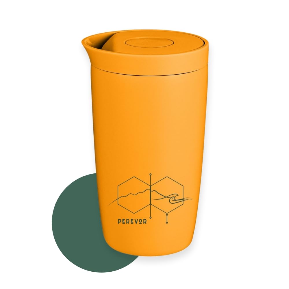 Insulated Travel Cup | 360ml One-Click Mug | AM·BYTH by Perevor