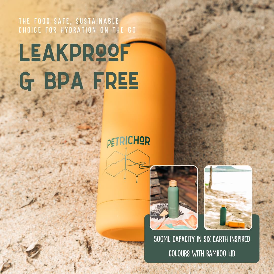 Thermal Water Bottle 500ml | Leakproof Soft Matte Finish | AM·BYTH by Perevor