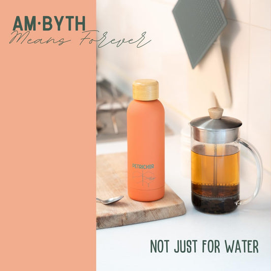 Thermal Water Bottle 500ml | Leakproof Soft Matte Finish | AM·BYTH by Perevor