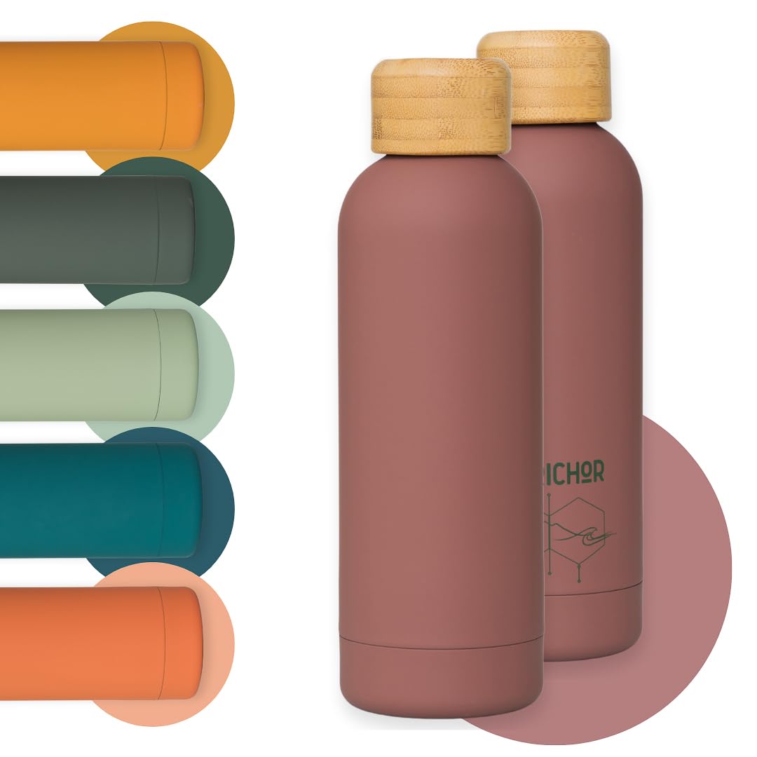 Thermal Water Bottle 500ml | Leakproof Soft Matte Finish | AM·BYTH by Perevor