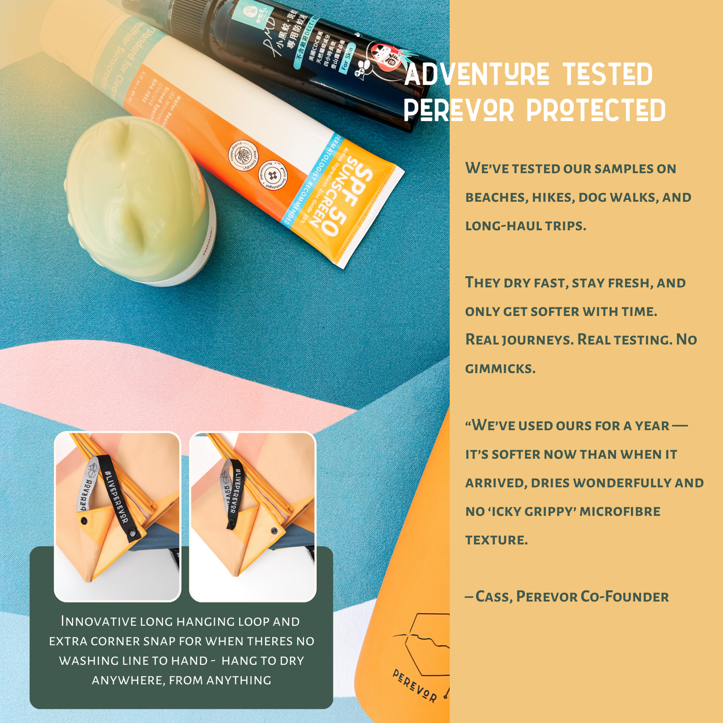 Am·Byth Quick-Dry Microfibre Towel – Lightweight, Compact Travel, Beach, Gym & Camping Towel – Fast Drying & Super Absorbent XL size - Mountains