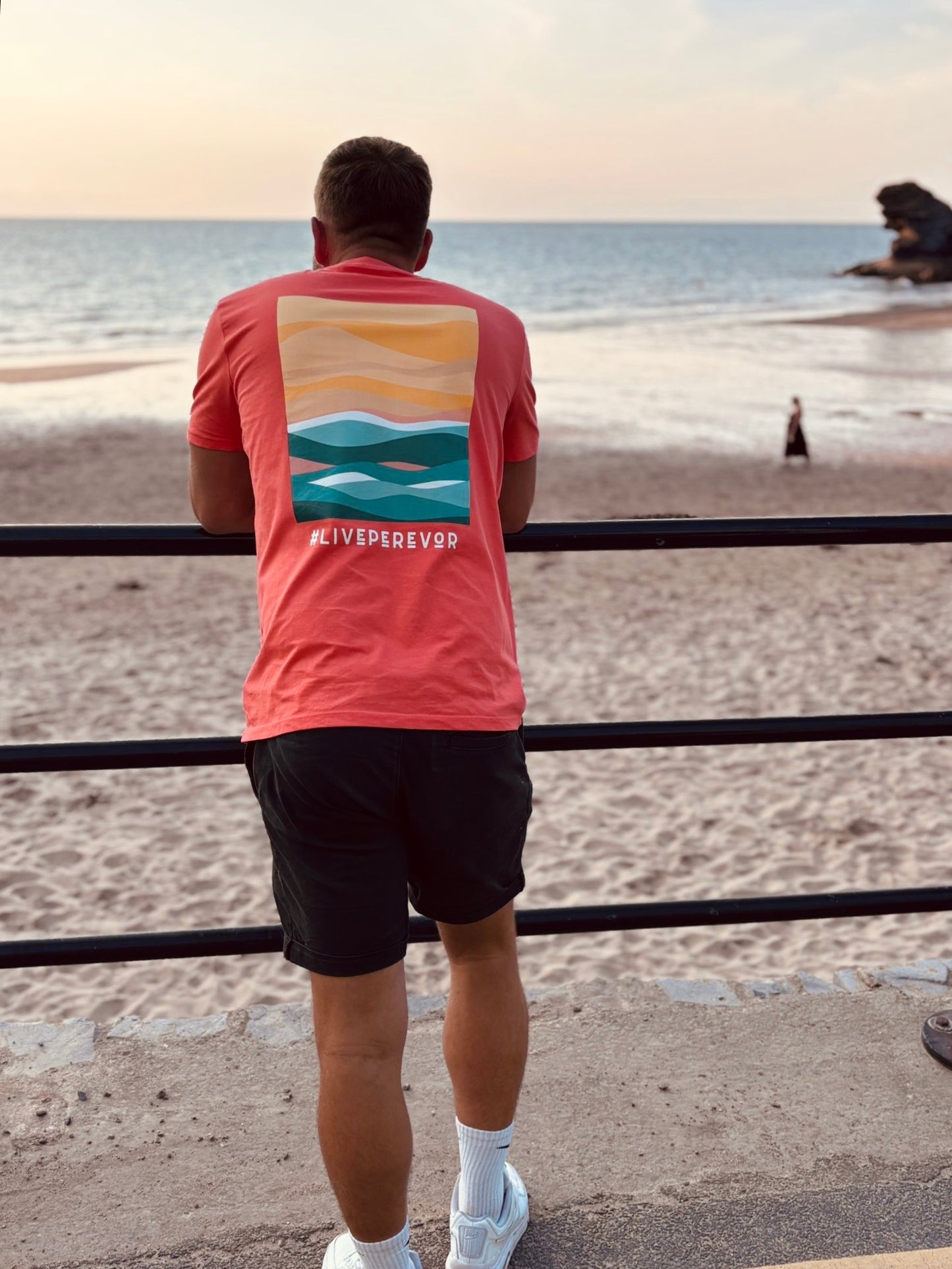 Personalised Eco Gift Travel T-Shirt | Abstract Nature Back Print | Vanlife & Family Adventure Clothing | #LivePerevor | Vanlife gift Idea